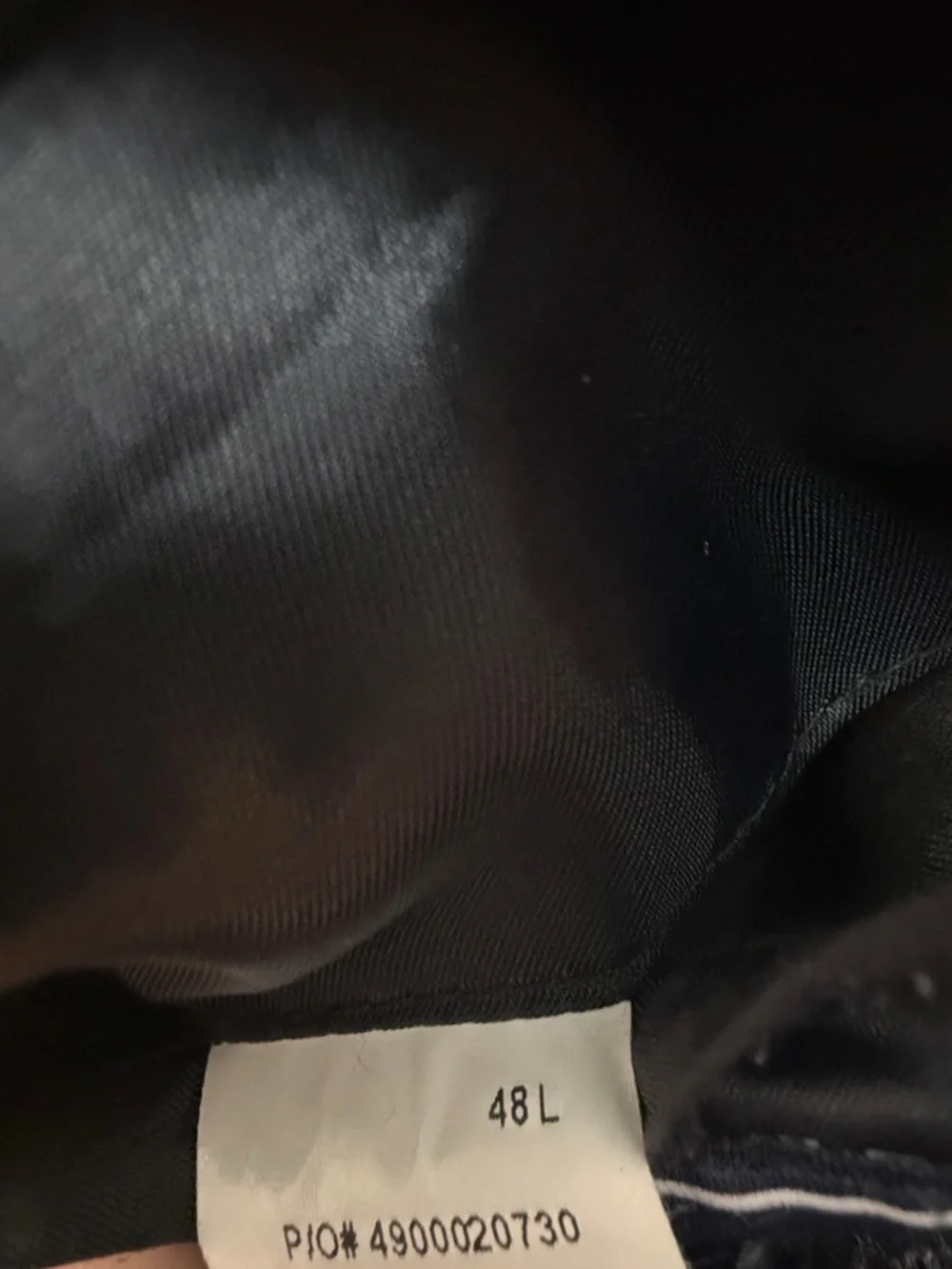 Chaps Wool 48L Men's Navy Bluish-Gray Check Sport Coat